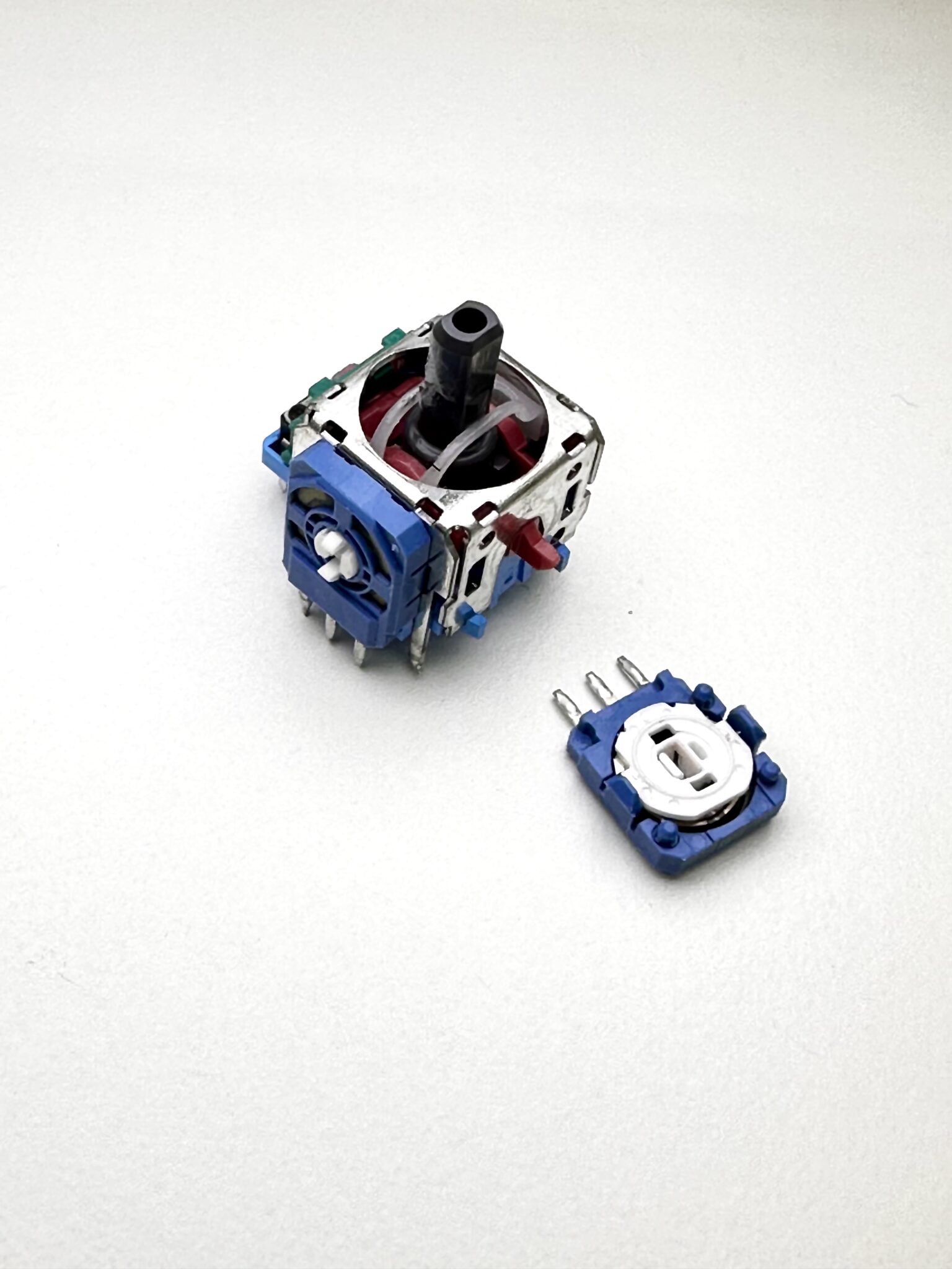 Normale PS5-stick met stick drift, close-up