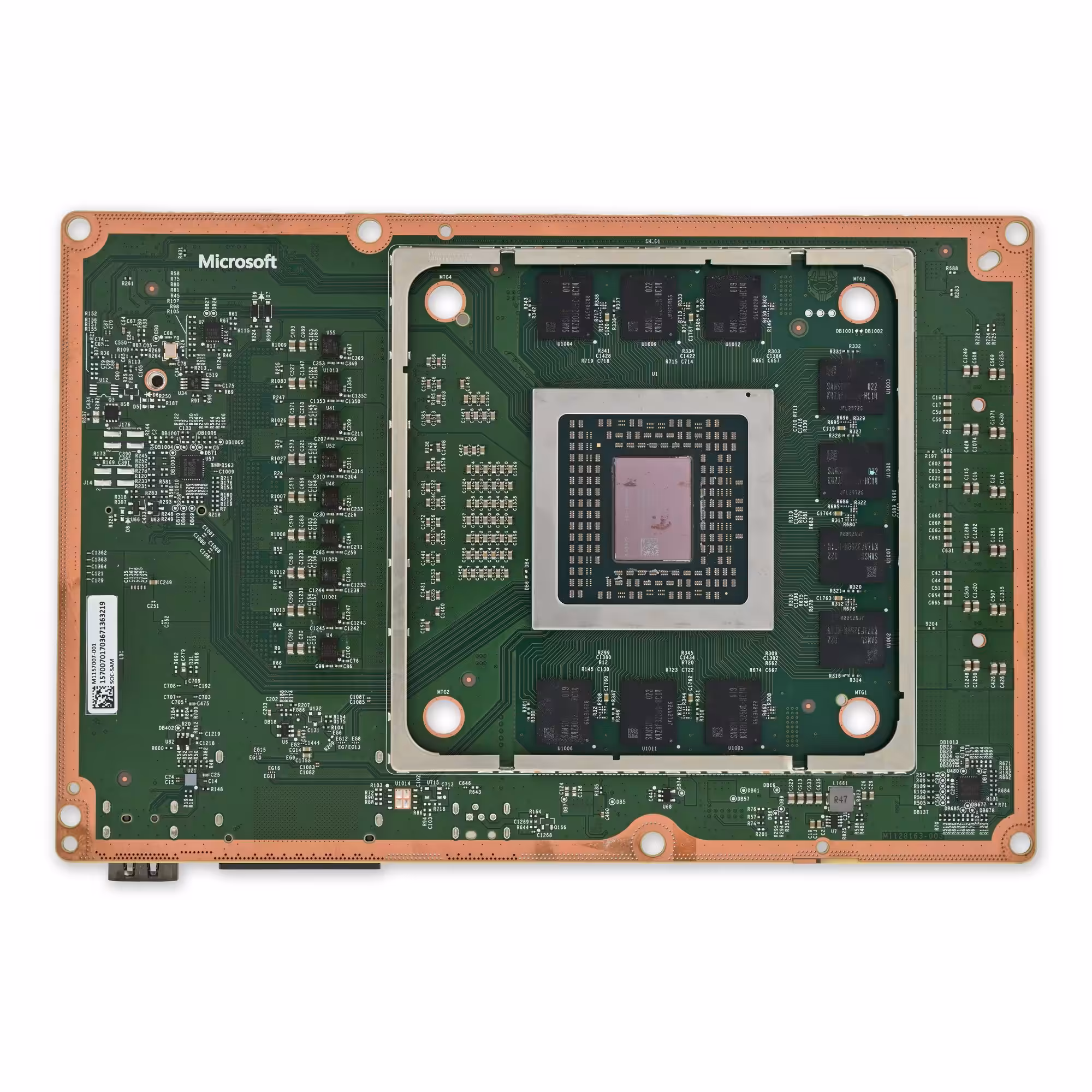 Xbox Series X die niet meer aangaat, diagnose van het moederbord
